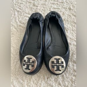 Tory Burch Black Flats